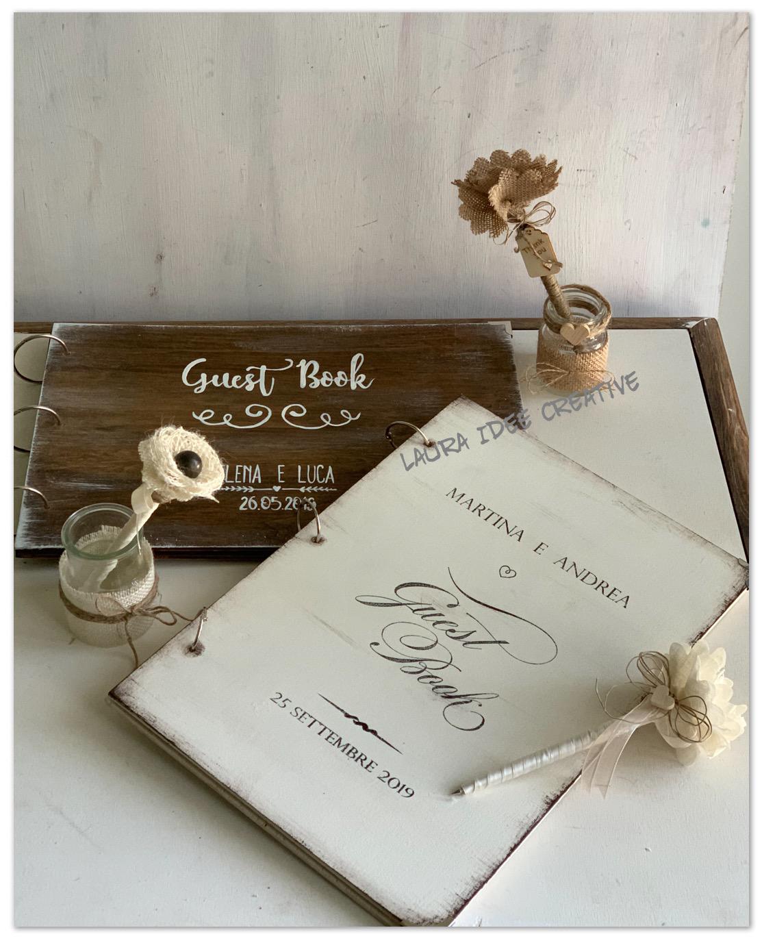 Laura Idee Creative: Matrimonio 2019: Libro dediche - Guestbook