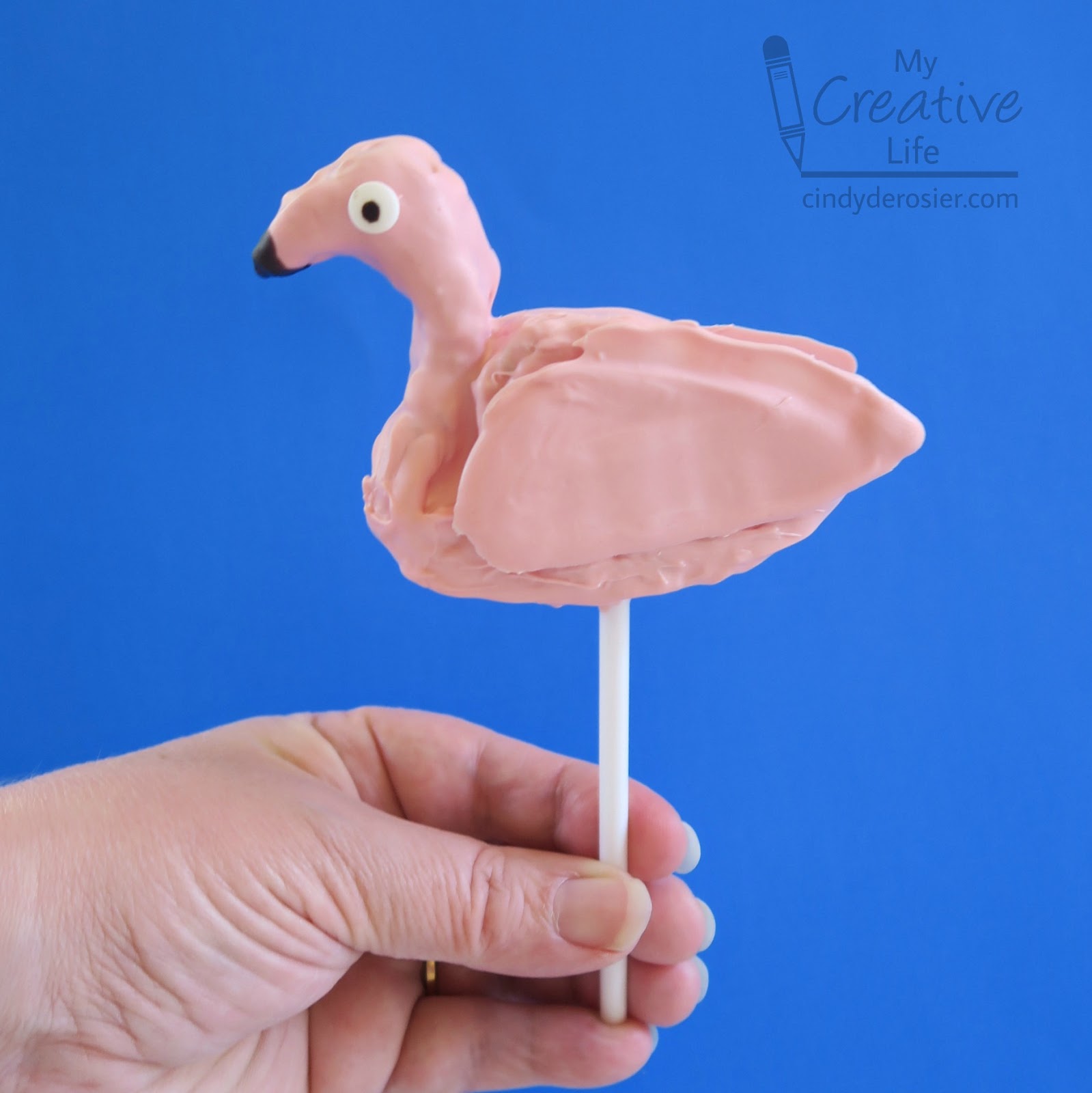 Cindy deRosier: My Creative Life: Rice Krispie Treat Flamingo