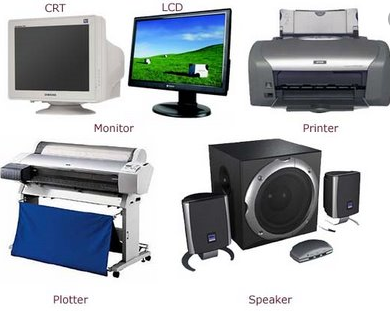 Layar Monitor Printer dan Speaker