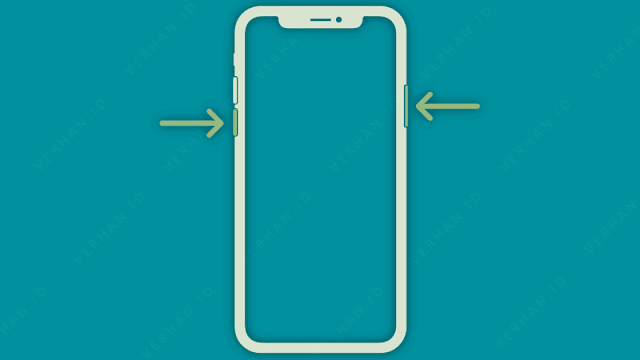 restart iphone lewat tombol power dan volume