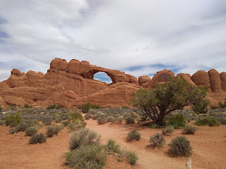 Rock arch landscape at Arches National Park. Photo by Jerry Yoakum.