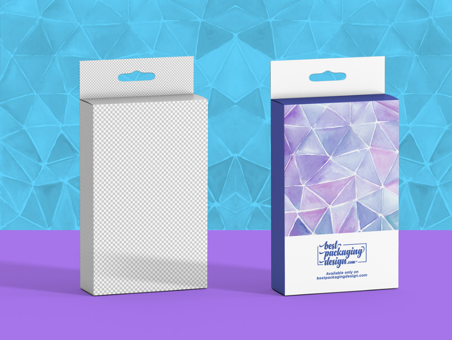 Free Rectangle Hanger Box Mockup North Design Studio