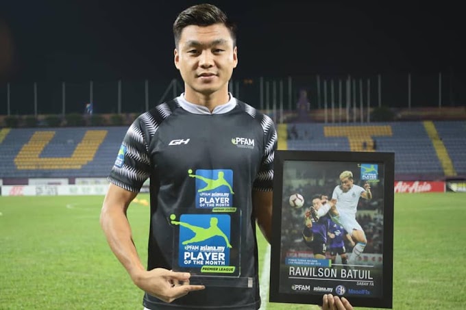 Kapten Sabah Rawilson Batuil Pemain Terbaik﻿ Liga Premier Mei 2019!