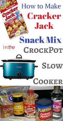 Did you know that you can use your crockpot to make Cracker Jack Snack Mix? YOU CAN! You really really really can!  I know. My mind is blown, too! :-)
