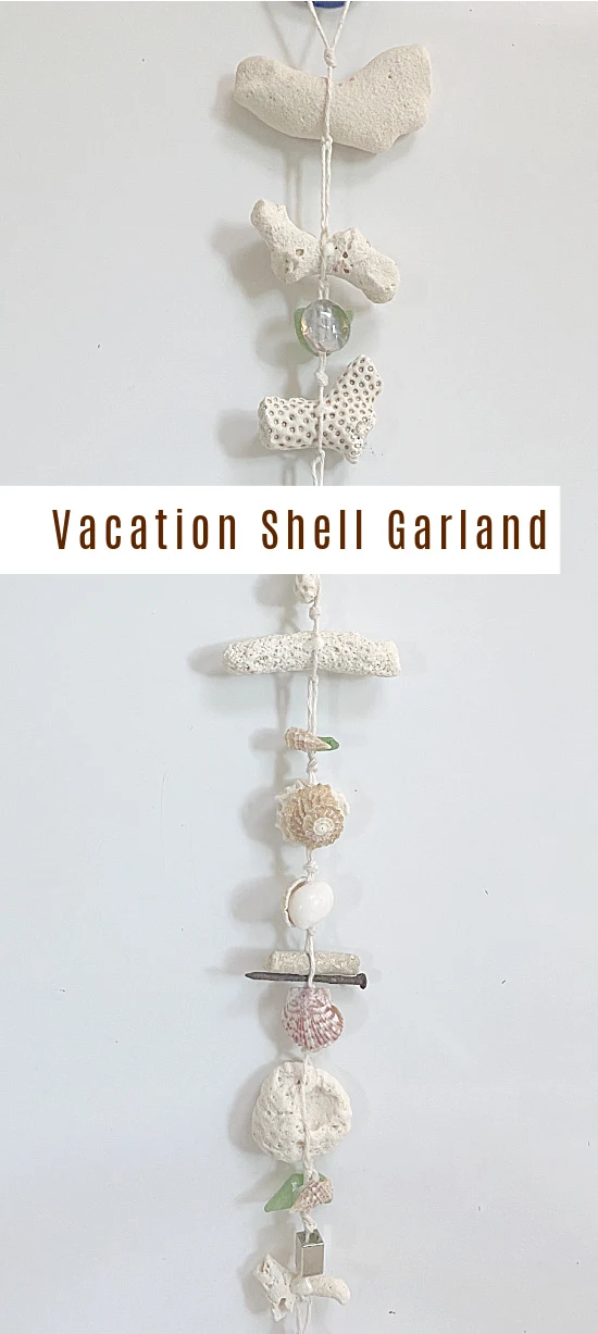 Vacation garland with overlay