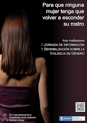 Cartel de la I Jornada de Información y Sensibilización sobre la Violencia de Género.