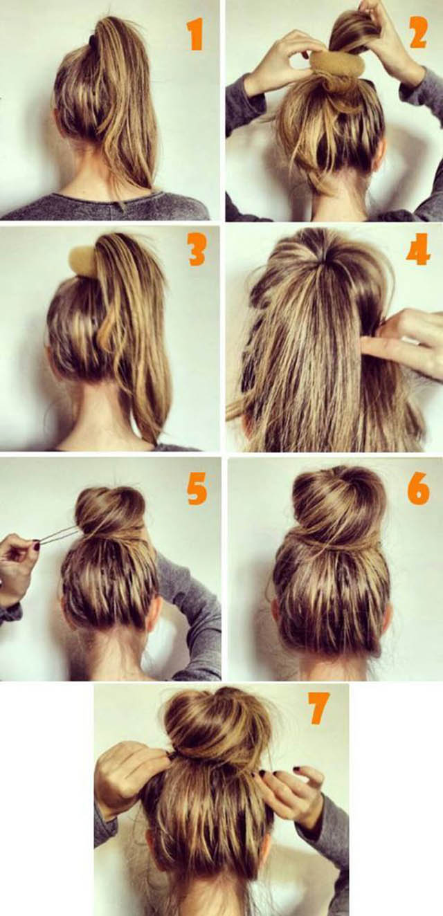 Simple Messy Hair Updo In Seven Easy Steps