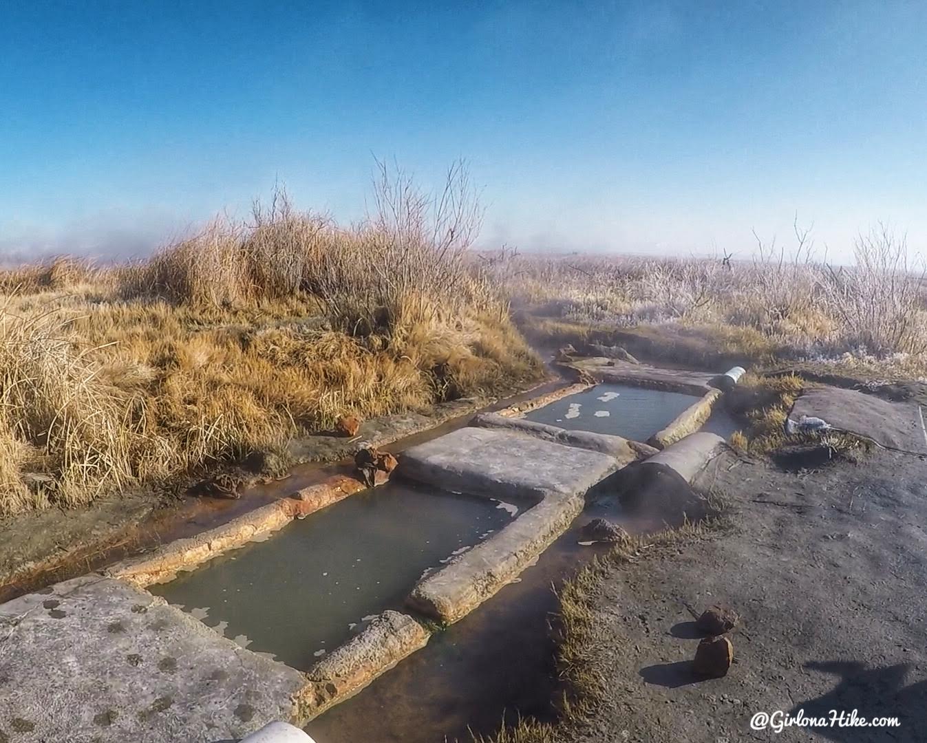 Soaking at Baker Hot Springs, Utah Girl on a Hike