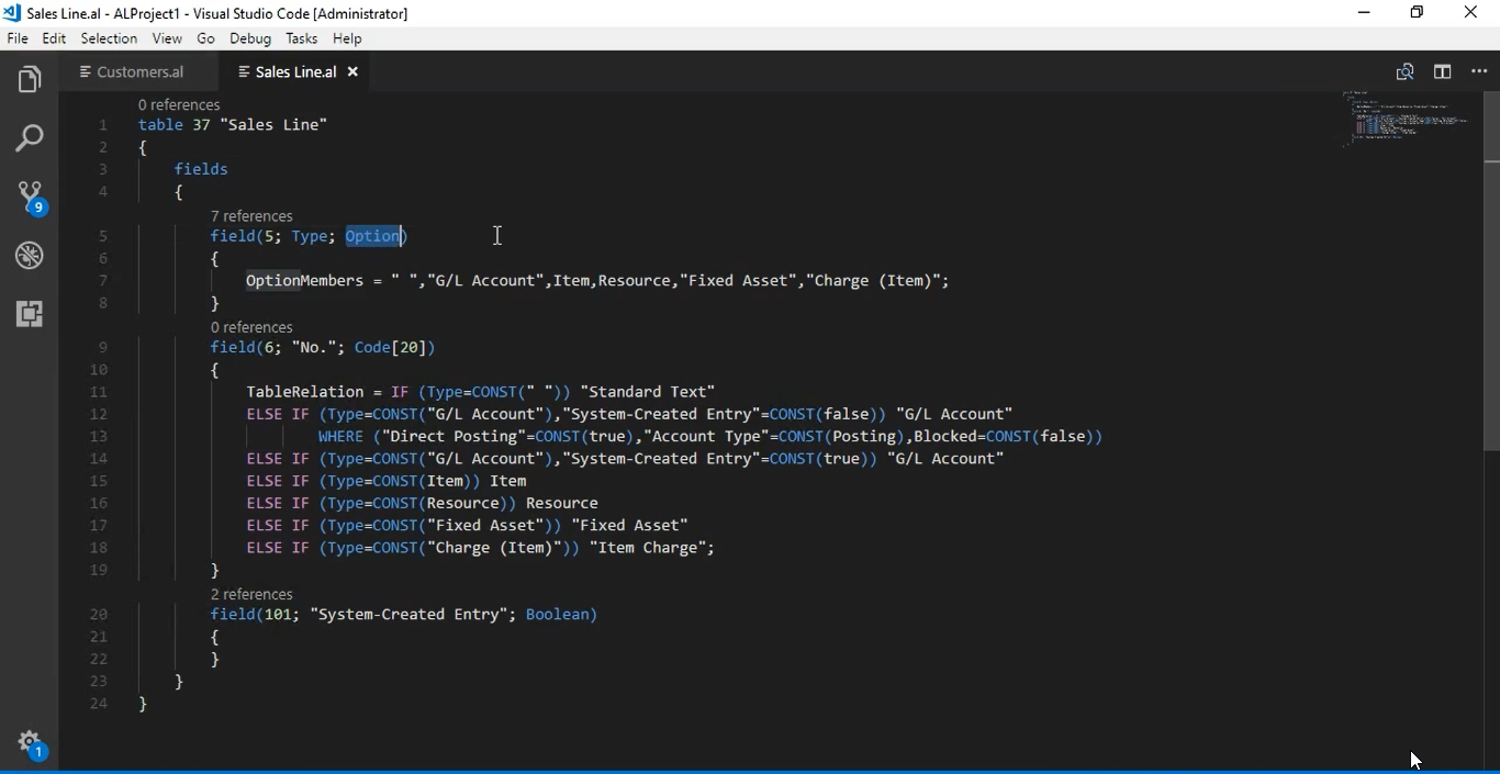 MS Dynamics 365 Business Central How to define Table Relations in