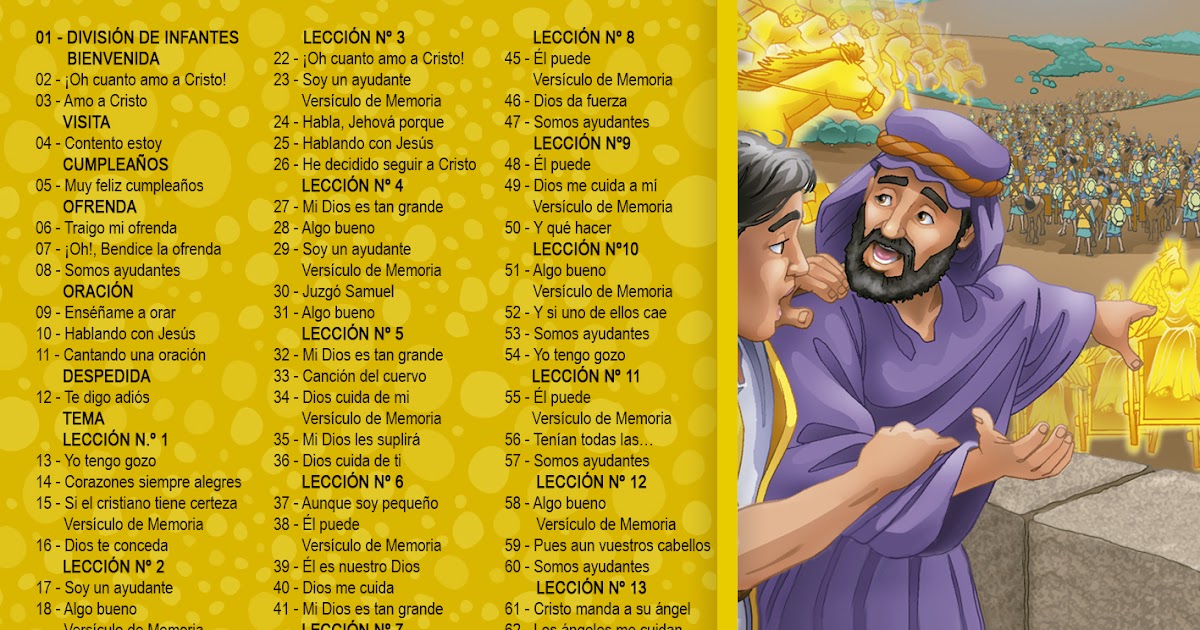 Cantos para la Clase de Infantes 3er Trimestre 2020 MP3 Recursos