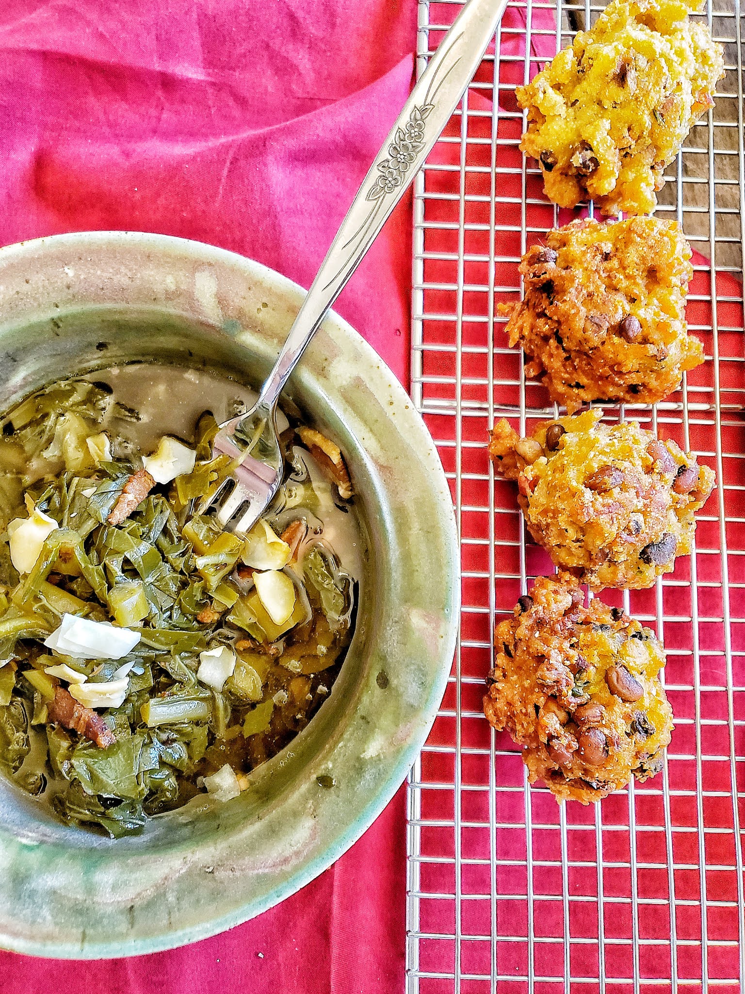 New year’s at acme Hoppin' John Fritters | Nik Snacks - Nik Snacks