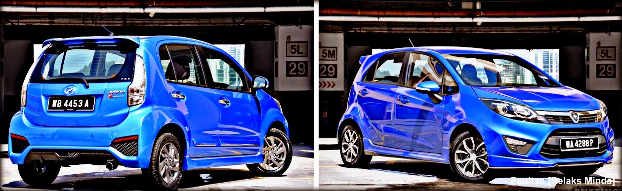 Perodua Myvi Baru (facelift) 2015 vs Proton Iriz