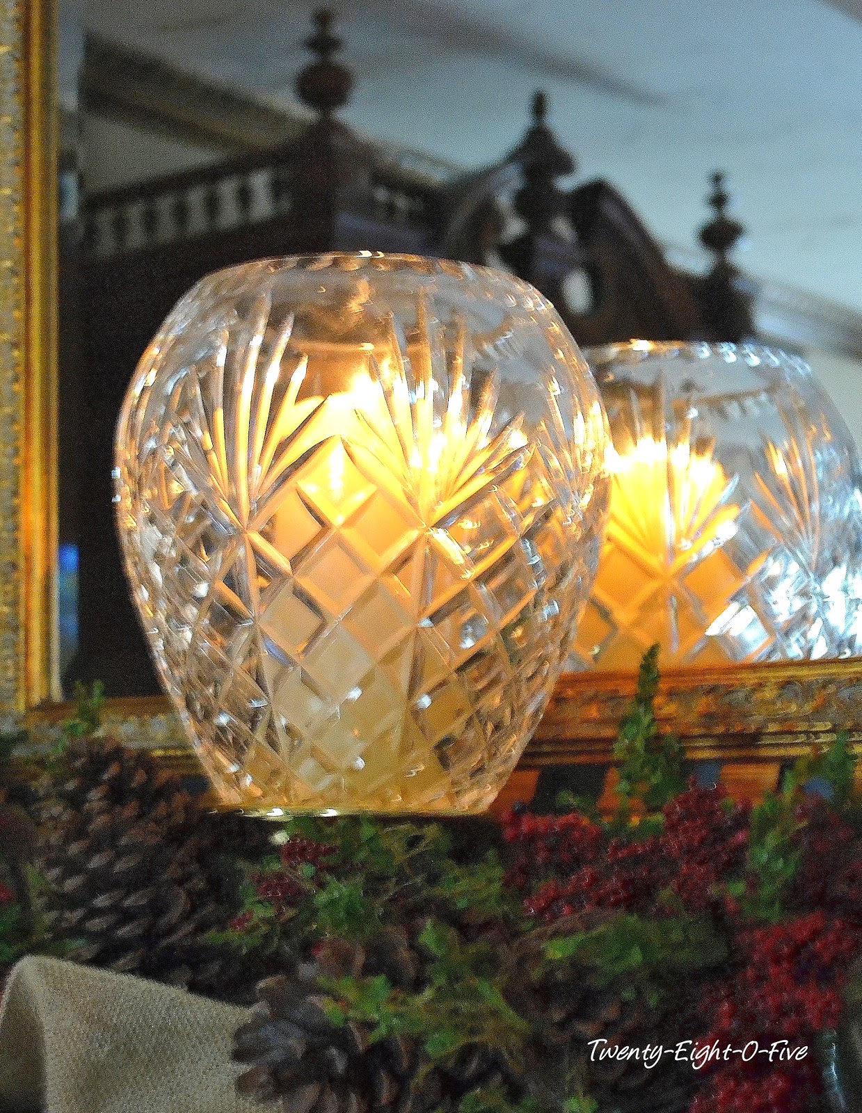 2805 Crystal and Candles Mantel