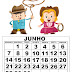 CALENDÁRIO 202O COLORIDO - JUNHO