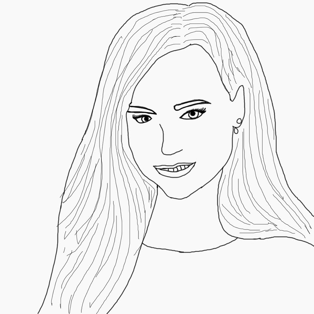 Celebrity Coloring Page