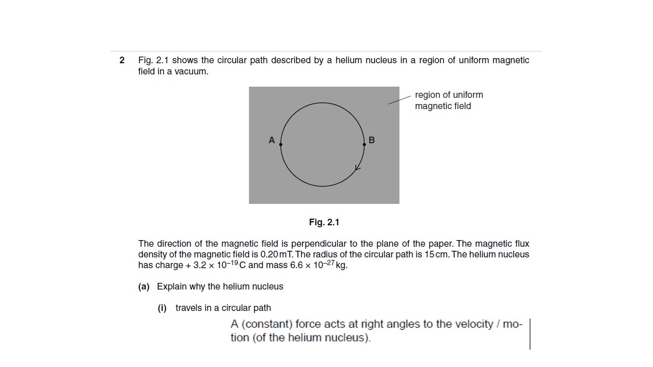 A Level Homework and Answers Electrons and Ions in Fields