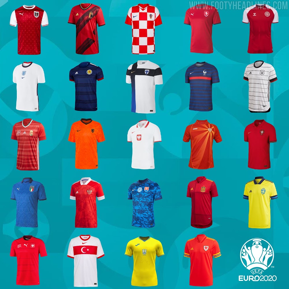 valores Intento entrar Ranking All 24 Euro 2020 Home Kits - Do You Agree? - Footy Headlines