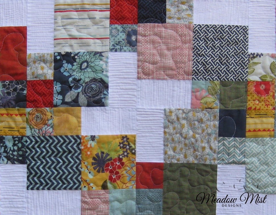 Meadow Mist Designs Peanut Butter Pinwheels Quilt and Pattern Finished