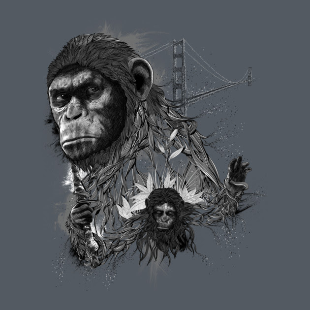Today's T : 今日の「猿の惑星」のシーザー Tシャツ