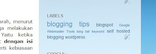 gadget atau widget labels di blogspot cara mudah membuat menu di blogspot dengan label