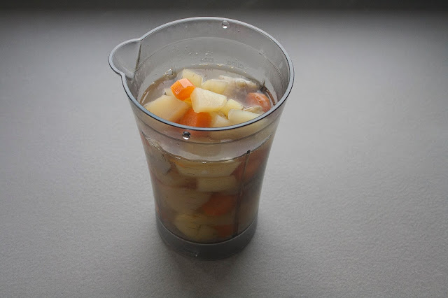 Pappa di patate e carciofi per il lattante step 4