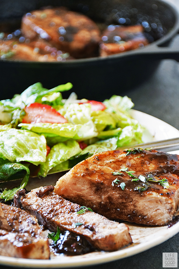 Pork Chops with BalsamicStrawberry Sauce Life Tastes Good