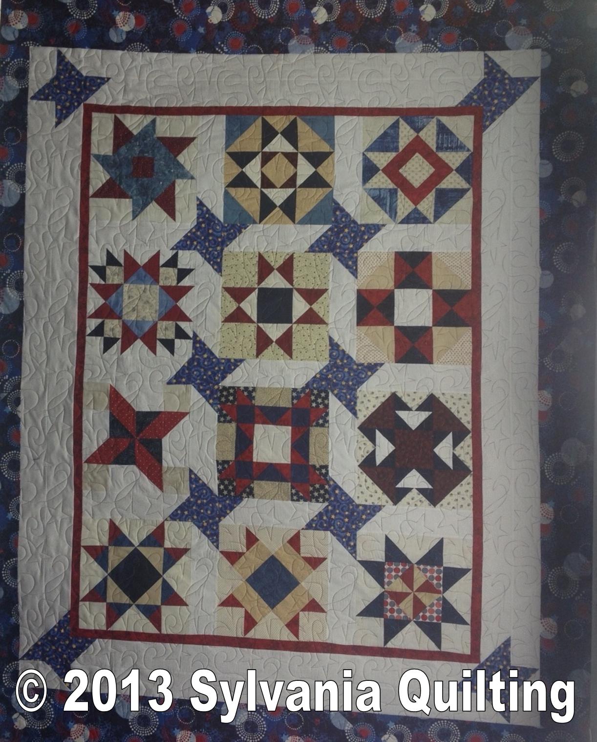 Sylvania Quilting Americana block of the month