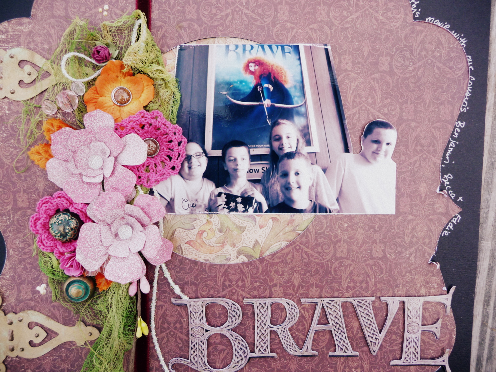 Mitralee: BRAVE Scrapbook Layout from the Movie