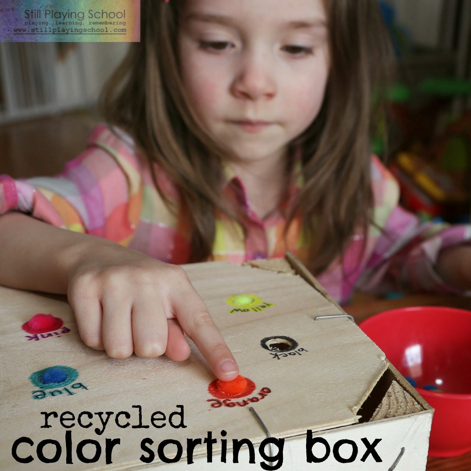 Color Sorting Box Still Playing School