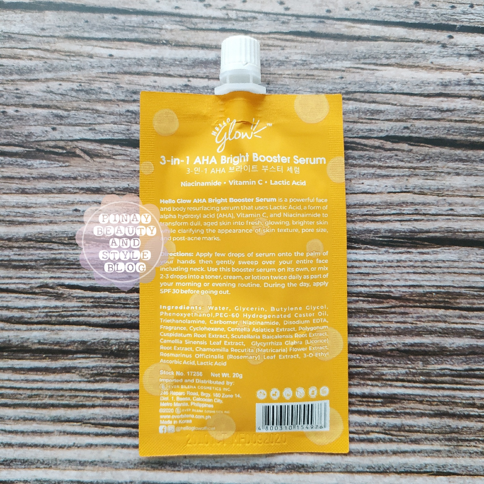 REVIEW Hello Glow 3in1 Lifting Serum, AHA Bright Booster Serum