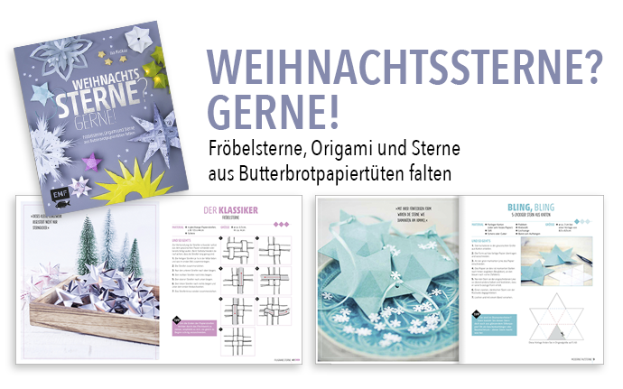 Weihnachtssterne Gerne Buch. 2 Beispielseiten aus dem Weihnachtssterne Gerne Buch.