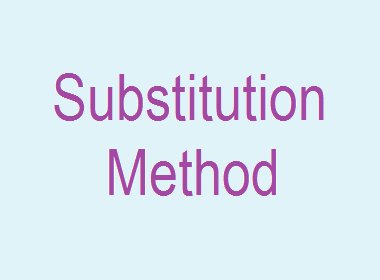 Substitution Method