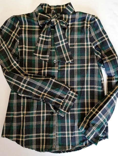 plaid, karirana, košulja, shirt, checkered, green, bot, mašna, grunge, autumn, fall, jesen