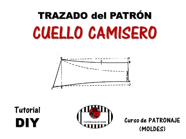 DIY. CUELLO CAMISERO (molde). Curso de PATRONAJE y COSTURA