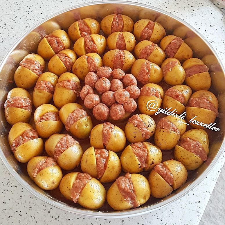 Bebek Patatesle Fırında Kebap Pratik Tarifim