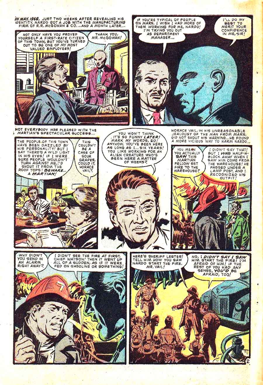 Strange Stories of Suspense #14 golden age 1950s atlas comic book page art by Al Williamson