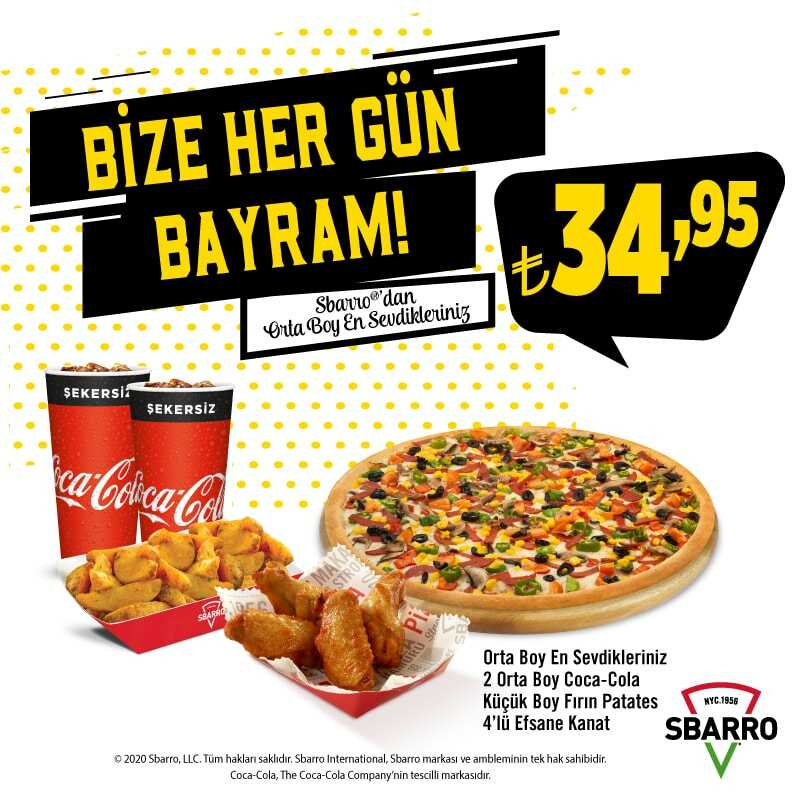 SBARRO PİZZA MENÜ FİYAT LİSTESİ VE KAMPANYALAR Ne Kadara Yenir?