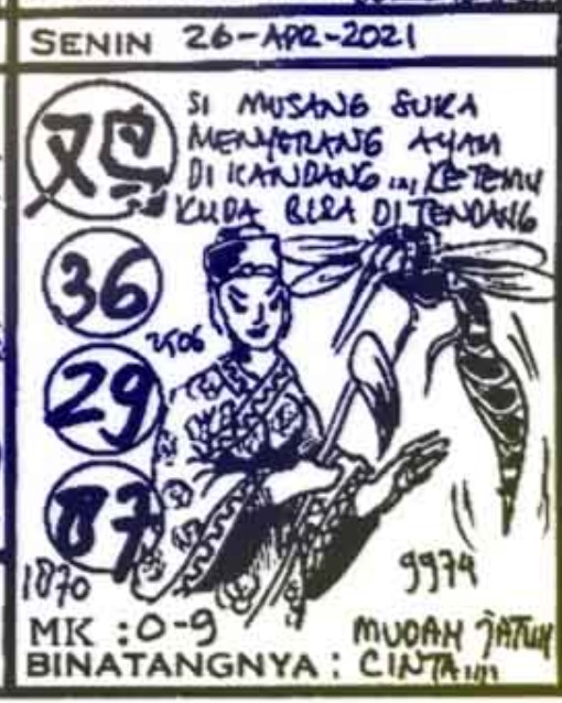 Syair Sgp Hari Ini Senin 26 April 2021 Opesia Official