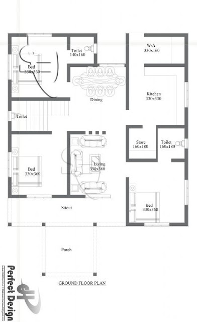 kerala single floor house plans with photos, small 3 bedroom house designs in kerala style