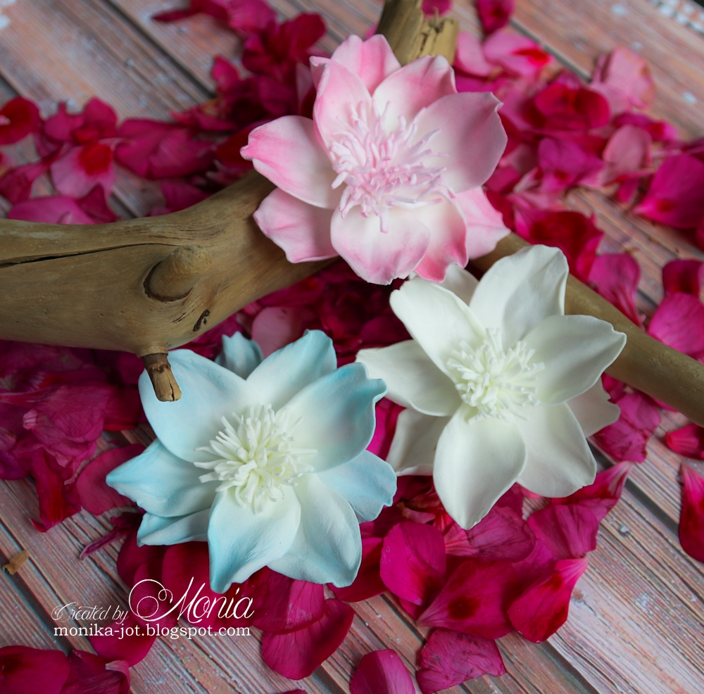 Wild Orchid Crafts Foam flowers and a card