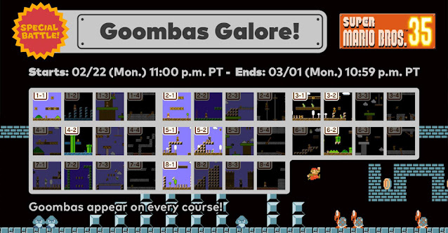 Super Mario Bros. 35 (Switch) realiza Special Battle focada em Goombas