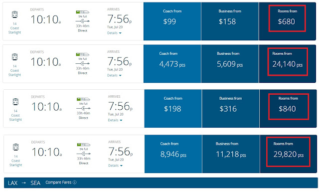 A Trick to Combine Amtrak Cash and Points For Sleeper Cars Booking