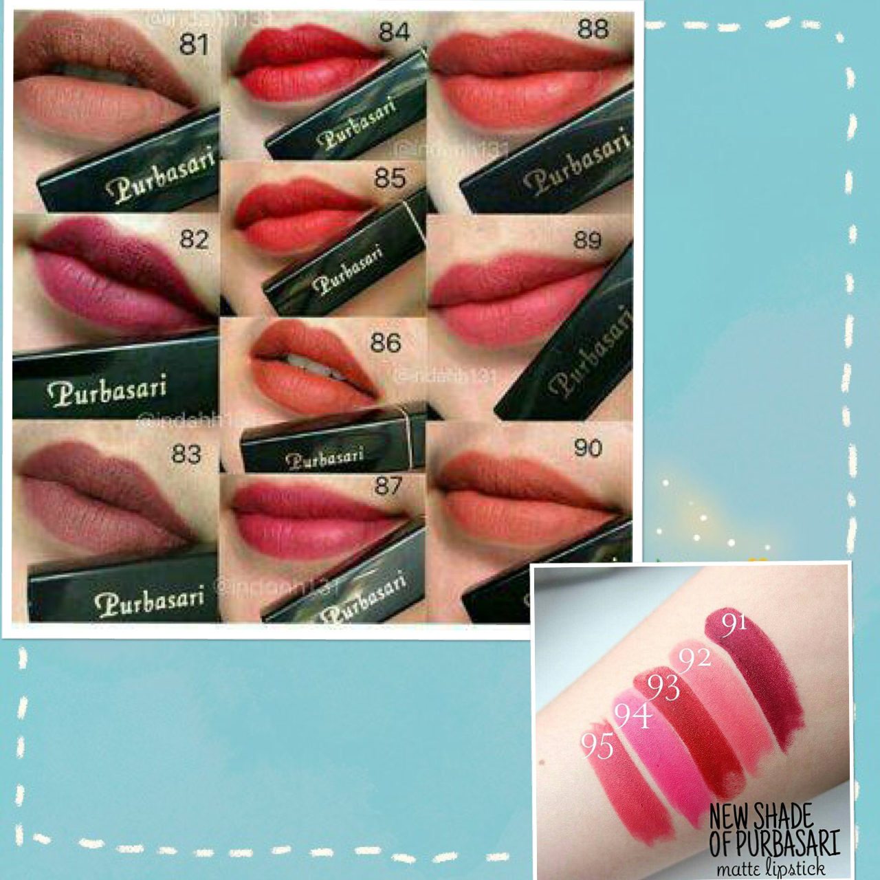 Purbasari Lipstick Color Matte Original