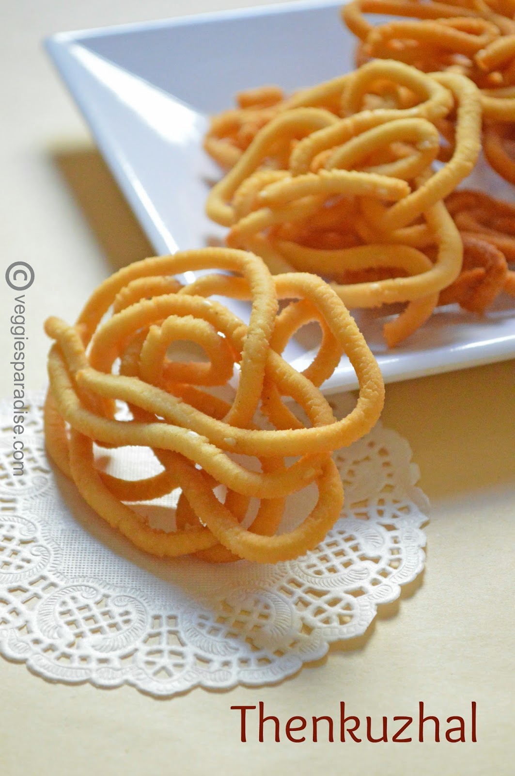 Thenkulal Murukku THENKUZHAL MURUKKU RECIPE | DEEPAVALI SNACKS RECIPES - STEP BY STEP