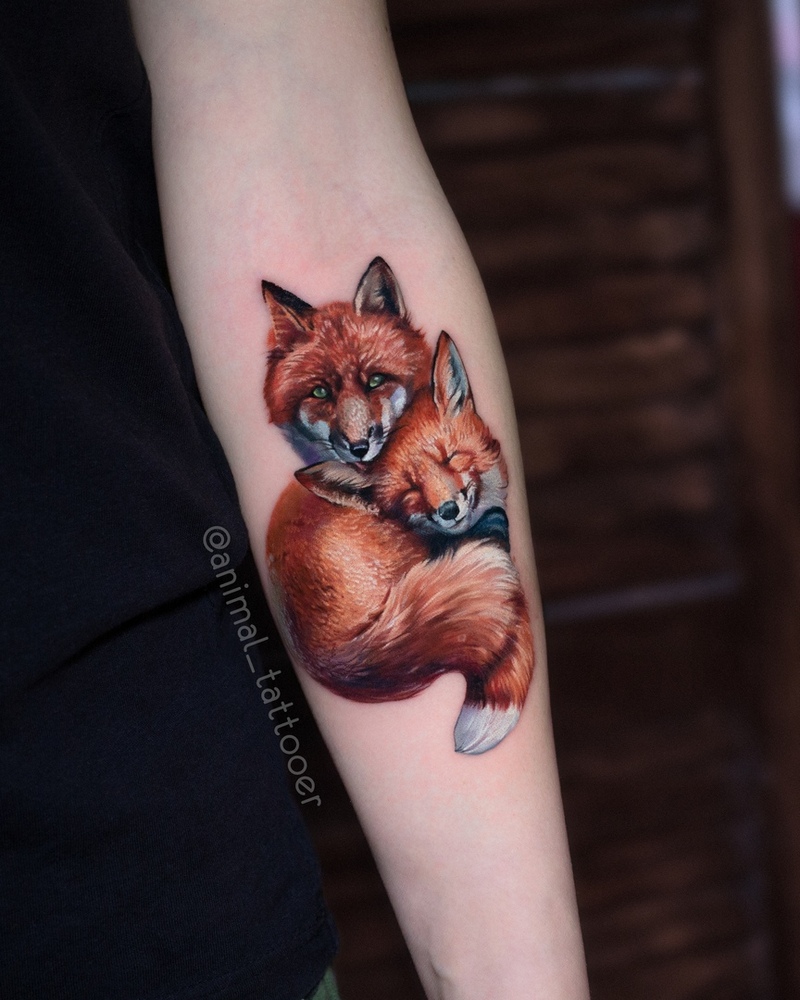 Realistic animal tattoos by Natasha Lisova