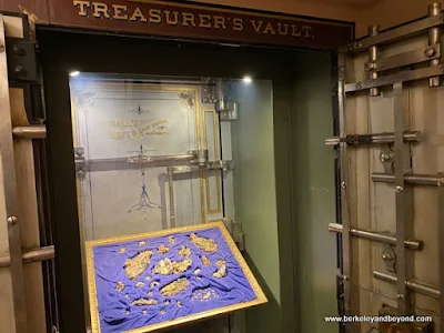 gold display in safe in Placer Country Museum in Auburn, California