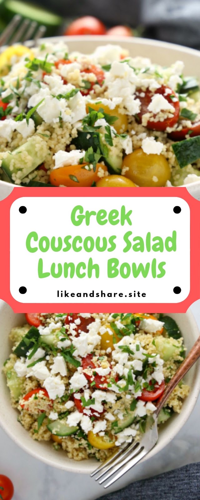  Greek Couscous Salad Lunch Bowls 
