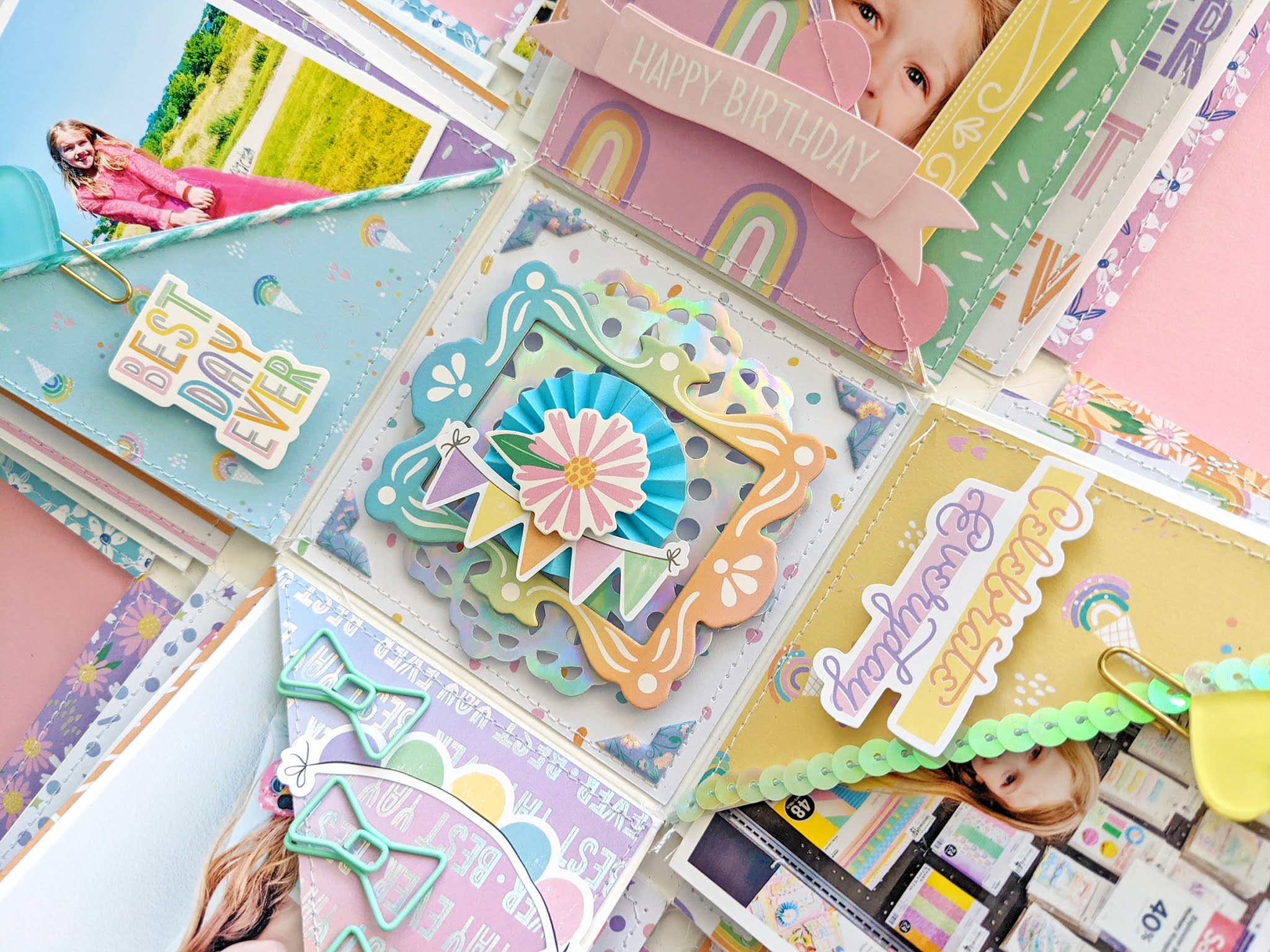 Birthday Memory Explosion Box Zoom Class with Michaels Paige Taylor Evans