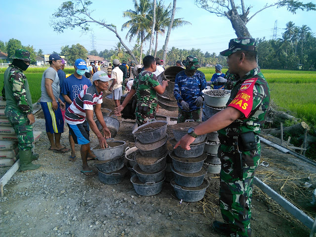 Pawas Kodim Klaten Selalu Cek Ke Lokasi TMMD Reg 105