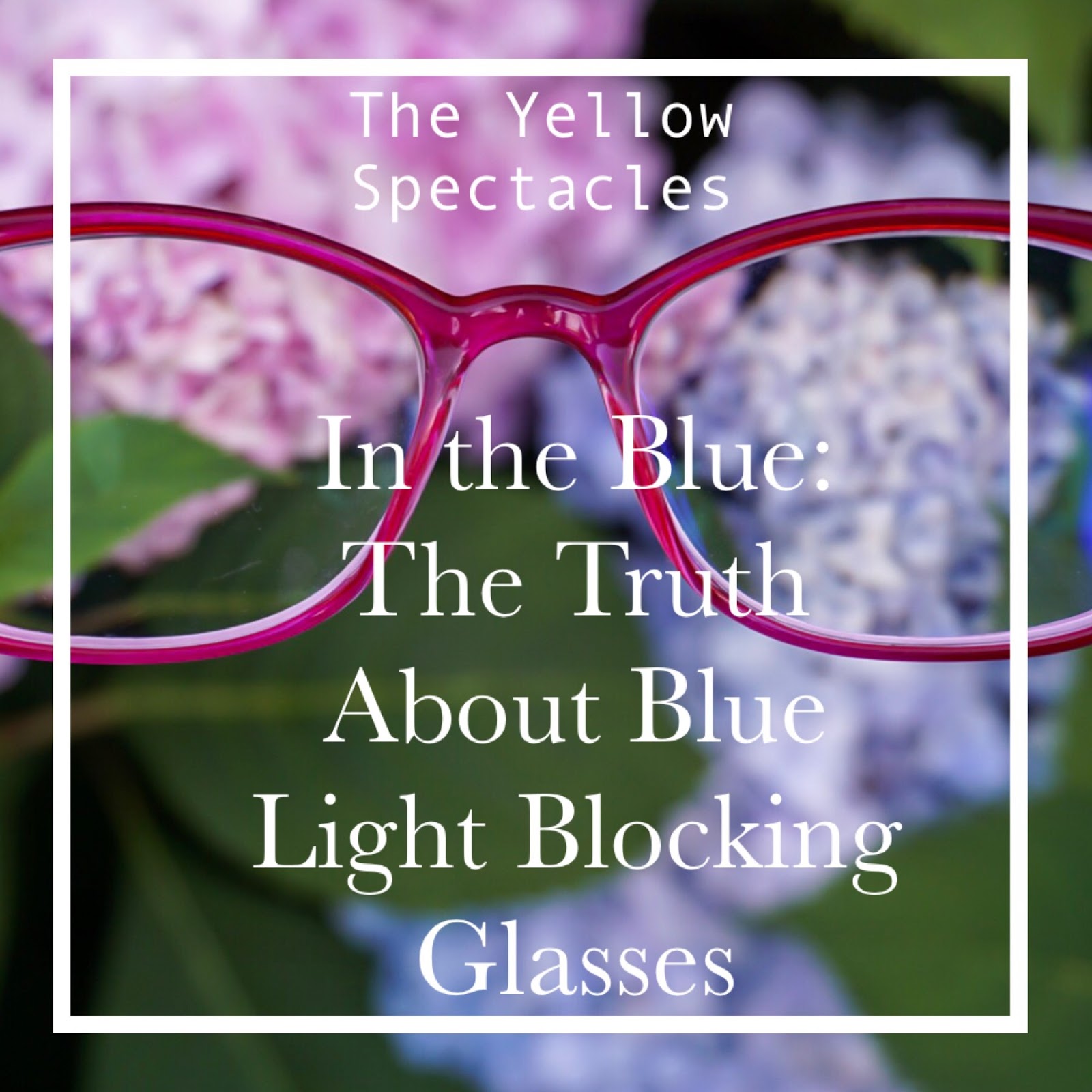 In the Blue The Truth About Blue Light Blocking Glasses — The Yellow